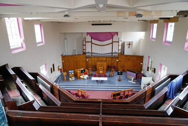 The pews have been home to worshipers since May 1823 - originally known as Rose Hill Congregational Church, then Soresby Street Congregational Church.