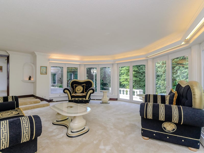 A most pleasant seating area with double glazing and French doors to the rear garden