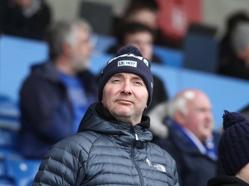 Chesterfield fans before the game at home to Ebbsleet on 22nd February 2020.