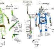 Sonny's sketches for his game.
