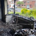 The fire service has released images of the devastating damage caused by the blaze