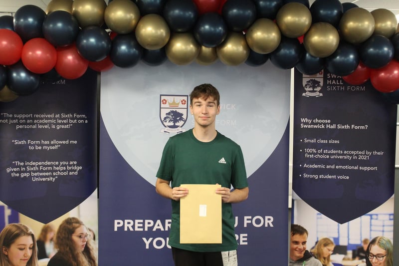 Jonathan Fawcett, Headteacher at Swanwick Hall School, said: “We congratulate our Swanwick Hall Year 13 students who are celebrating some excellent A Level results this year and also congratulate and thank their families and teachers."