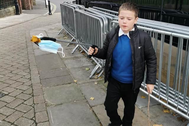 Oscar Milner, 10, loves nature and wants to help keep his local area clean.