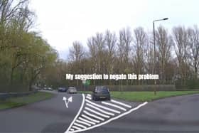 A Derbyshire driving instructor Mathew Fox suggested two potential solutions to the problems at Watchon Roundabout. The first one would involve painting 'hatched markings' on the exit, blocking drivers at lane two from coming off from the inside.