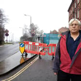 Councillor Paul Holmes, leader of the Liberal Democrats on Chesterfield Borough Council, in between Corporation Street and the train station, an area which would be redeveloped as part of the plans.