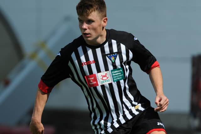 Alex Whittle, pictured playing for Dunfermline Athletic, has joined Chesterfield on an 18-month deal.