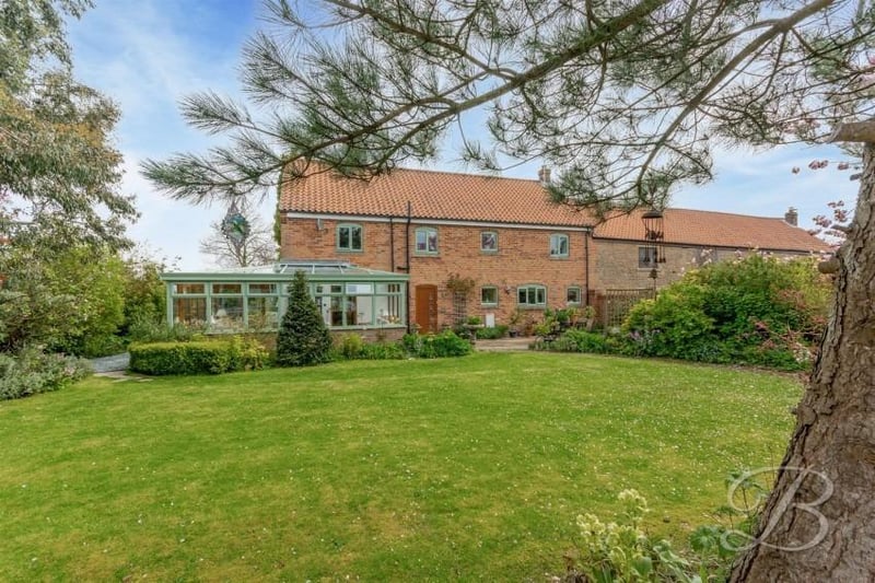 This spectacular four-bedroom barn conversion on Derby Road, Kirkby is on the market for £750,000 with Mansfield estate agents BuckleyBrown.
