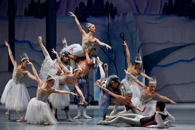 The Snow Queen, performed by Ballet Theatre UK, tours to Chesterfield's Pomegranate Theatre on January 12, 2022.
