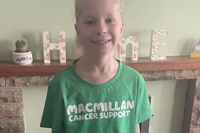 Esme Wainwright has so far raised £350 for Macmillan Cancer Support through her marathon.