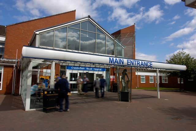 Chesterfield Royal Hospital's emergency department remains busy.