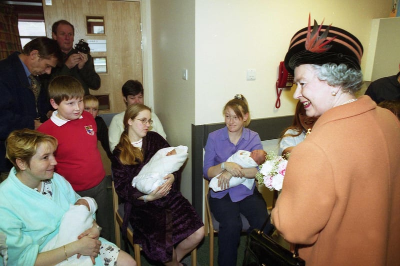 The Queen pictured at Sunderland Royal Hospital in December 2000. Did you get to meet her?