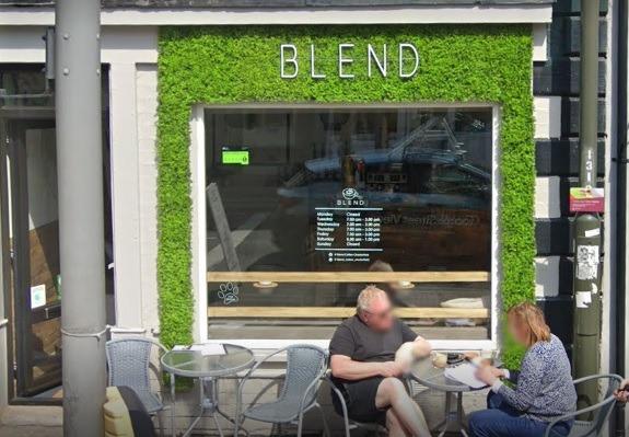 Blend, 39 Chatsworth Road, Chesterfield S40 2AH scored 4.7 out of 5 based on 20 Google reviews. Elizabeth Thorneloe posted: "Lovely food freshly prepared. Great atmosphere, friendly staff and I love that I can take my dog too, he even got a biscuit."
