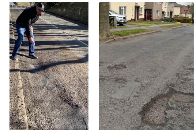 Councillor Dean Rhodes said that Inkersall Green Road and Middlecroft Road, pictured, are two of the worst routes in the area for potholes.