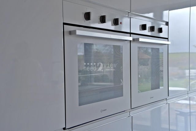 A close-up of the double oven within the modern kitchen at the £575,000 Jacksdale property.