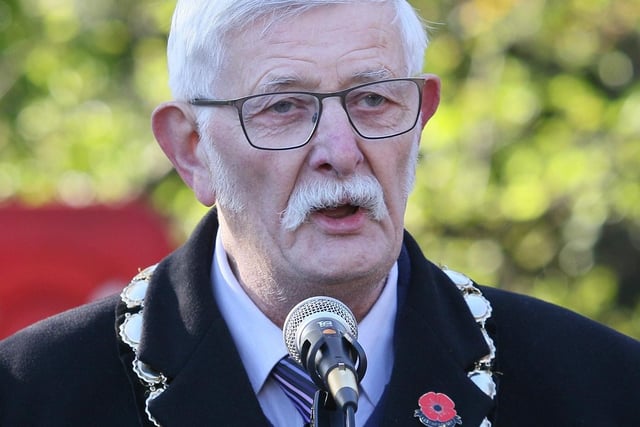 Mayor of Matlock Steve Flitter led the act of remembrance.