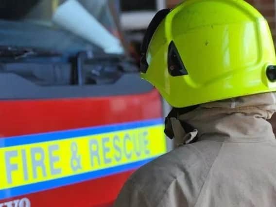 Firefighters remain at the scene of a Long Eaton blaze as dampening down work continues