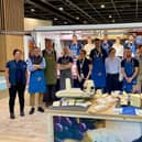 Robert Gosling of Hartington Creamery, third from left, with other exhibitors at the Salon Fromage Cheese and Dairy Products Show. (Photo: Hartington Creamery)