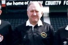 Flashback: Jeff Wheatley on duty at the Baseball Ground, the old home of Derby County, for a match between Derby County U18s and Japan U18s