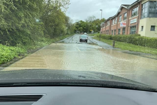 Parts of the road are also liable to flooding