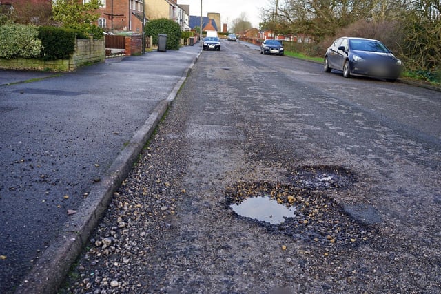 The condition of another Bolsover road, Limekiln Field, was slated by residents.