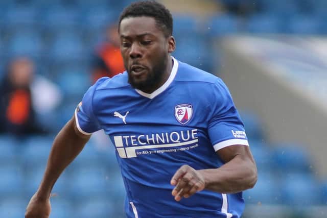 Akwasi Asante's hat-trick goal against Barnet has been voted Chesterfield's best of the season.