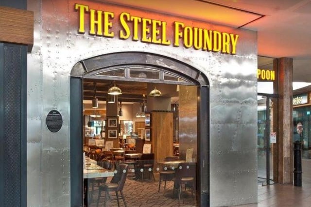Tuck in to your favourite pub grub at The Steel Foundry on you next visit to Meadowhall.
