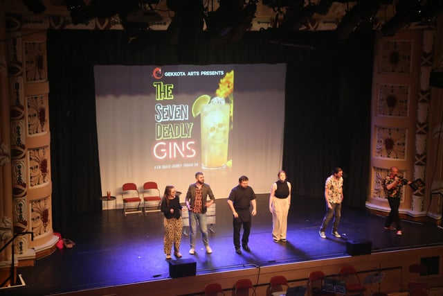 Gekkota Arts perform an excerpt from their original drama The Seven Deadly Gins.