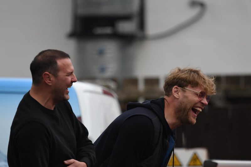 Paddy McGuinness and Freddie Flintoff having a laugh. Picture: Michael Fawcus Photography