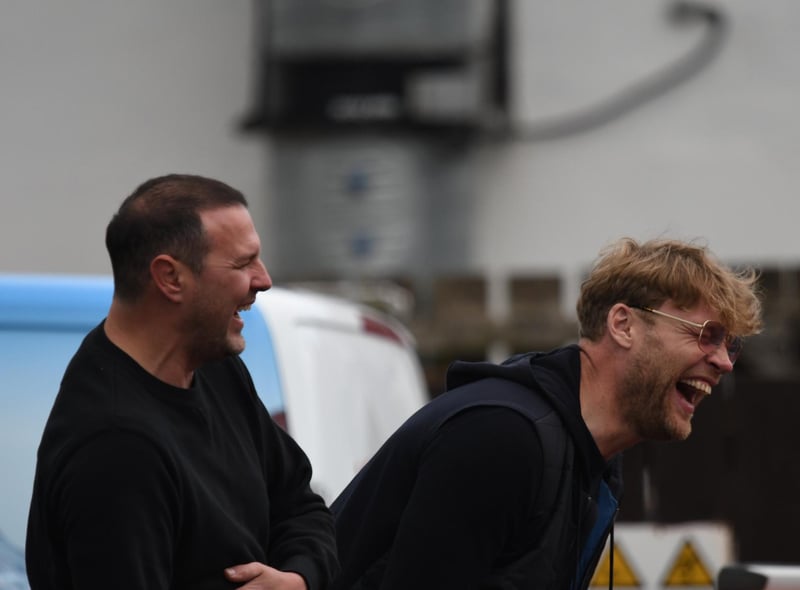 Paddy McGuinness and Freddie Flintoff having a laugh. Picture: Michael Fawcus Photography