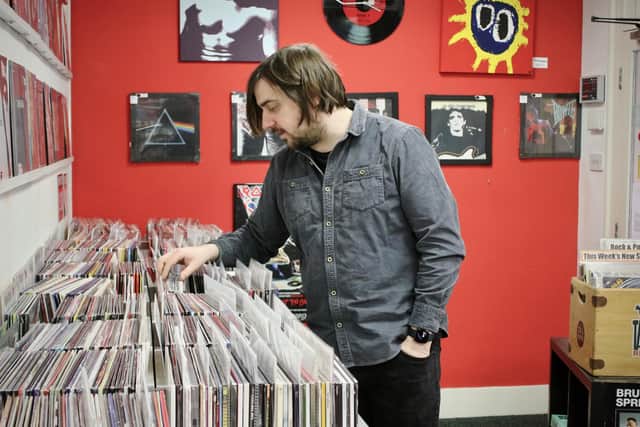 Simon Clowes, a Chesterfield musician who works at Tallbird Records