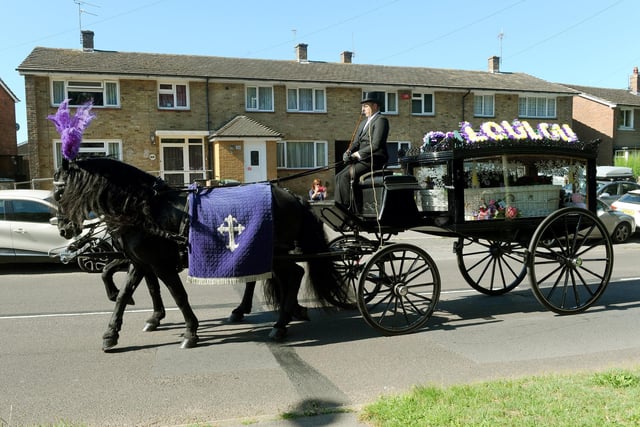 The funeral of Louise Smith took place on Friday, July 10, with a procession around Leigh Park and past Havant Academy. Picture: Sarah Standing (100720-1379)