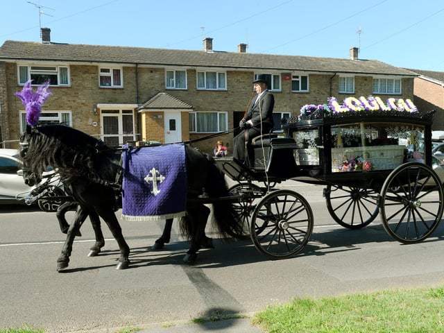The funeral of Louise Smith took place on Friday, July 10, with a procession around Leigh Park and past Havant Academy. Picture: Sarah Standing (100720-1379)