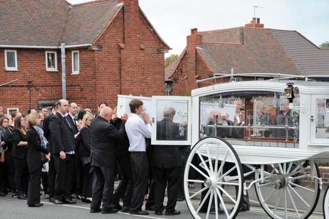 Sarah Freckingham's funeral. Picture: Anne Shelley.