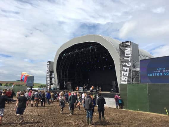 The main stage at Y Not Festival.