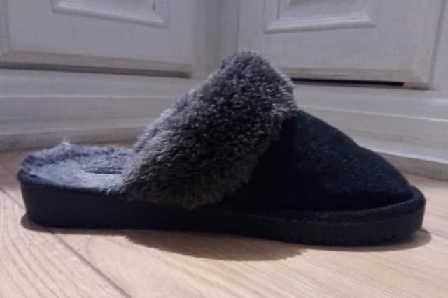 We've got Scotland to thank for this word which means slipper.