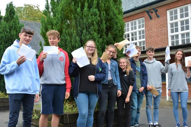 Anthony Gell School students celebrating their results.