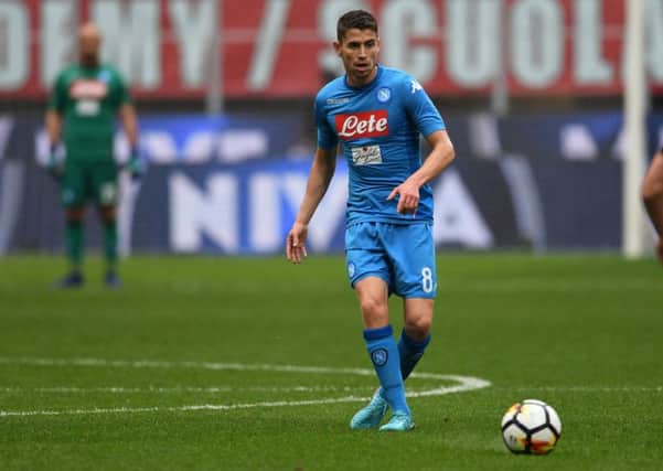 Napoli midfielder Jorginho, whose asking price is now Â£52 million after a bid by Manchester City was turned down, according to today's rumour mill.