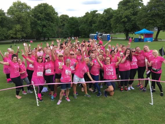Some of the ladies who took part in the much-loved annual event. Picture from Cancer Research UK.