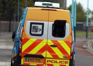 A speed camera van.