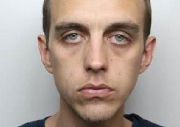 Pictured is Kane Froggatt, 30, formerly of Batemoor Road, Sheffield, who was jailed for ten weeks after admitting two thefts from Sainsburys, at Dronfield, and from Heron Foods, in Sheffield.
