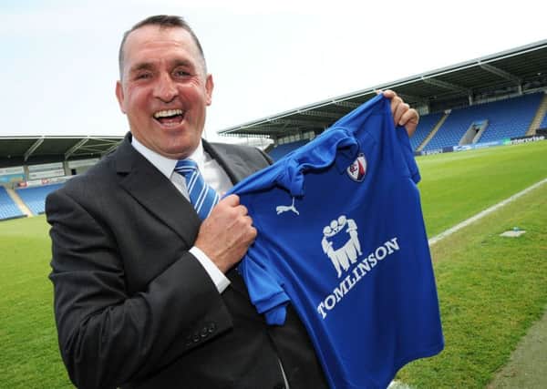Martin Allen, pictured during a press conference at the Proact Stadium on Tuesday.