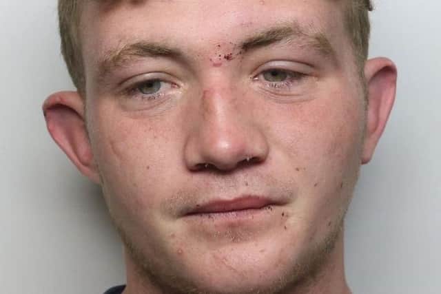 Pictured is Kyle Barry Swadling, 22, of Hunter Road, Belper, who has been jailed for 18 weeks after committing three assaults.