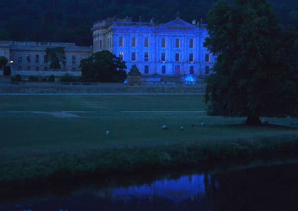 Chatsworth in blue for NHS 70.