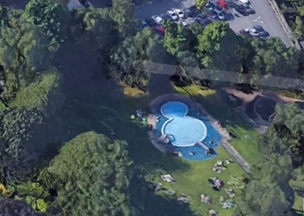 Heanor Memorial Park paddling pool from Google Maps