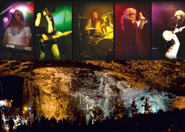 Fleetwood Bac play Devil's Arse Cavern, Castleton, on August 3.