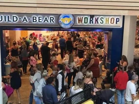 There have been huge queues at Build A Bear stores across the country