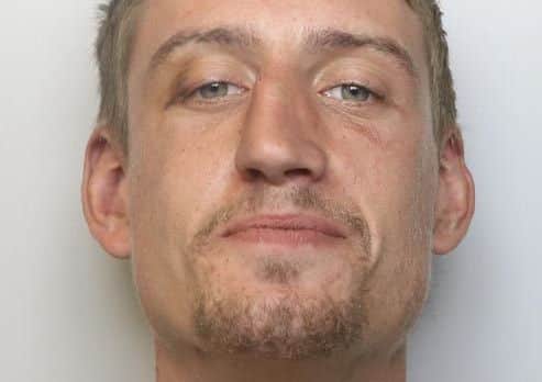 Pictured is former Chesterfield man Anthony Bilson, 28, now of Crompton Street, Derby, who has been jailed for 15 months after he was caught drug-dealing.