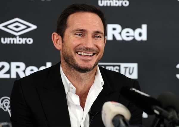 Frank Lampard unveiled as the new Derby County manager, at press conference on Thursday.