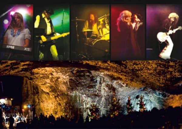 Fleetwood Bac play Devil's Arse Cavern, Castleton, on August 3.