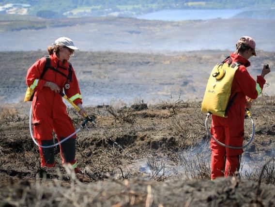 National park staff have supported emergency services at more than 20 moorland fires in 2018.
